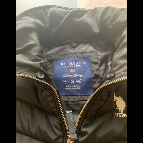 U. S POLO ASSN  black Jacket . Size Small - Picture 9 of 11